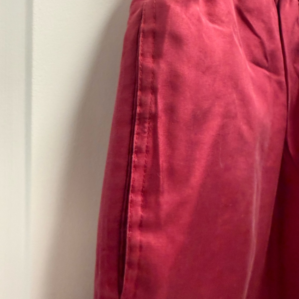 Vintage FUDA International 100% Silk Track Suit Jacket/Pants Med Burgundy  NWOT - Picture 16 of 16